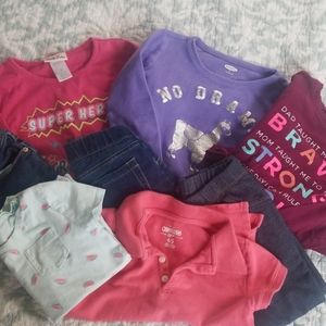 5T Bundle - 3 pants, 5 shirts